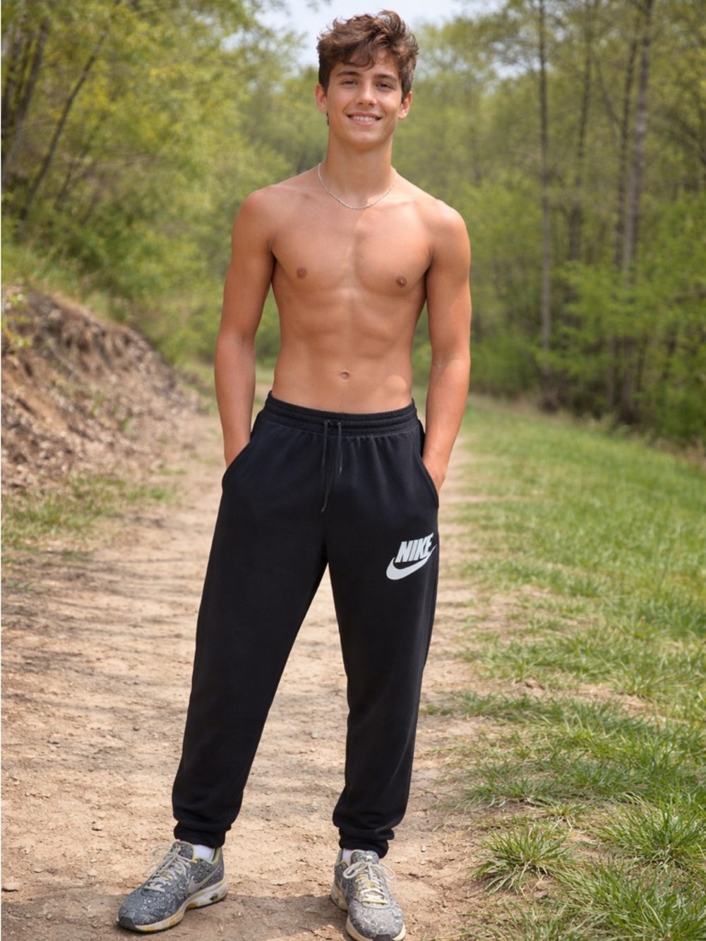 Nike Black Fleece Joggers XL Classic Swoosh Lounge Athletic Pants